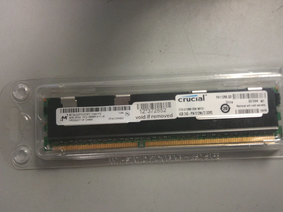  4GB DDR3 ECC Registered  RAM Server Memory New - Image 1 of 1