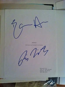 BOYHOOD CAST SIGNED AUTOGRAPED SCRIPT ETHAN HAWKE RICHARD LINKLATER - Picture 1 of 4