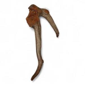 Wood Spirit Carving Folk Art Sculpture Handcrafted From Driftwood For Rustic Wal - Picture 1 of 4