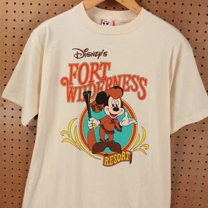 Neu mit Etikett DS DISNEY Fort Wilderness Resort T-Shirt XL Vintage 90er Hergestellt in den USA Mickey Mouse - Bild 1 von 4