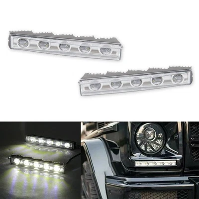 Clear DRL Daytime Running Light LED for Mercedes-Benz W463 G63 G500 G65 AMG F Foto 1 de 4