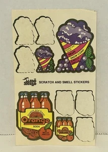 Vintage Mello Smello 80s Scratch And Sniff Grape Snow Cone Orange Soda  - Picture 1 of 5