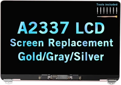 NON-OEM REPLACEMENT Conjunto de pantalla LCD para Apple MacBook Air 13" A2337 2020 M1 EMC 3598
