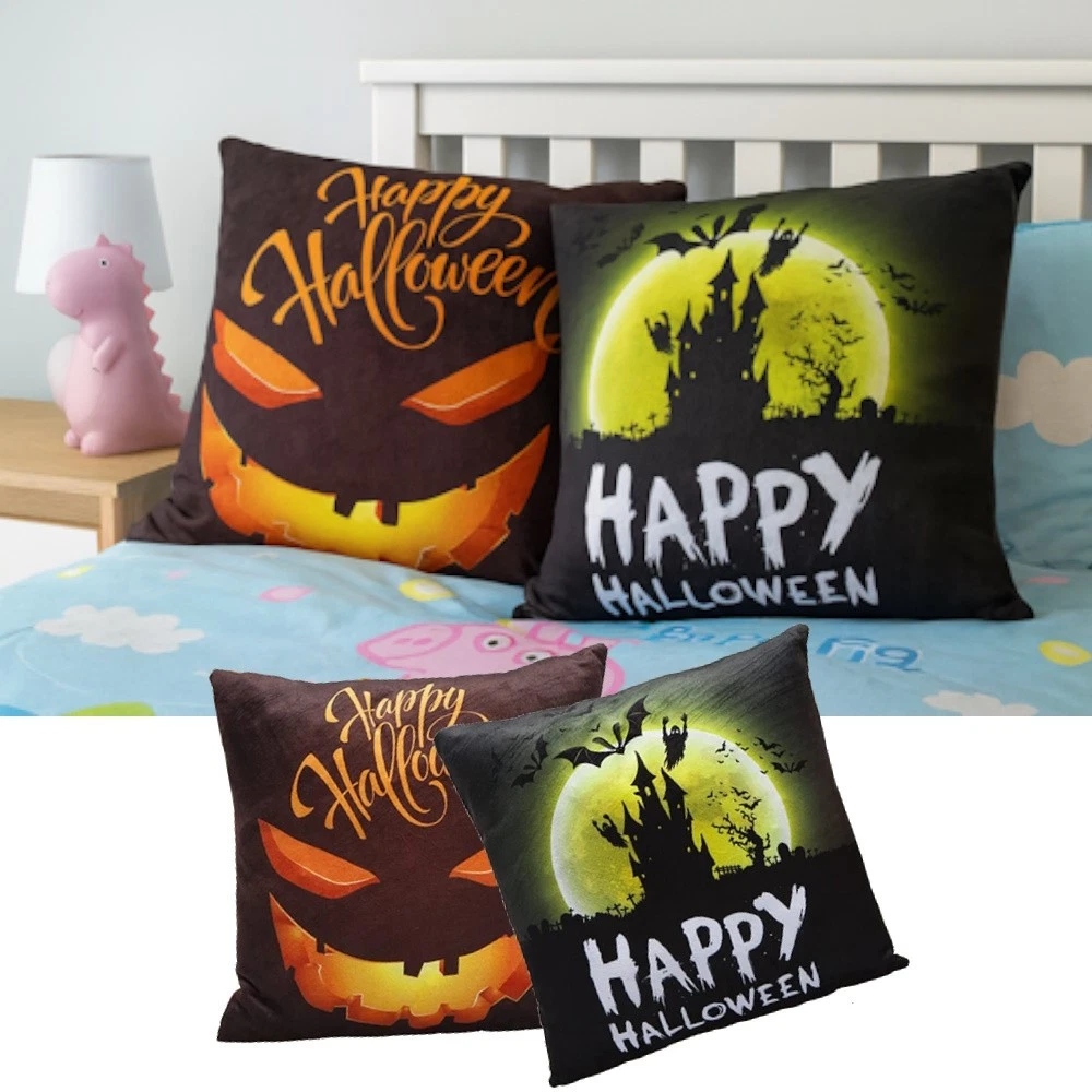 Housses De Coussin Noël - Lot De 4 Avec Motif Sapin Et Nœud Papillon