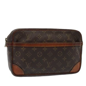 LOUIS VUITTON Monogram Compiegne 28 Clutch Bag M51845 LV Auth bs15907 - Picture 1 of 23
