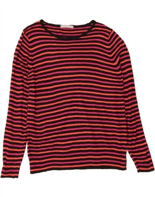 MARKS & SPENCER Womens Boat Neck Jumper Sweater UK 14 Large  Multicoloured CF20 - Image 1 of 3