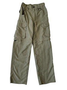 Boy Scouts Switchback Uniform Pants/ Shorts Youth S Green Zip Off Convertible - Picture 1 of 9
