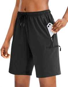 Women's 5''/ 7''/9'' Hiking Cargo Shorts Quick Dry Lightweight Summer Shorts ... - Picture 1 of 6