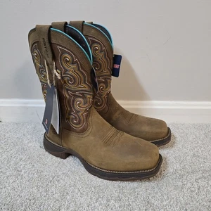 Bota de Trabajo Durango Para Mujer 10" Dama Rebel Punta Compuesta Talla 7.5 Vaquero Rodeo - Imagen 1 de 9