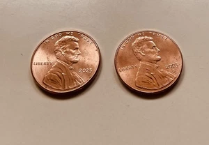 2025 P&D Lincoln Shield Cent Uncirculated US Mint 2 Coin Set - Picture 1 of 5