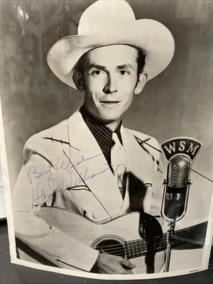 Hank Williams Sr. signed autographed 8x10 B&W photo JSA LOA RARE - Image 1 of 4