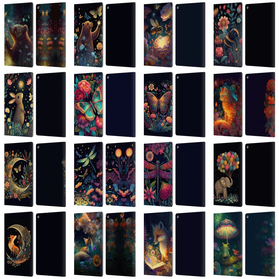 FUNDA BILLETERA LIBRO CUERO ARTÍSTICO OFICIAL JK STEWART PARA AMAZON FIRE Foto 1 de 4