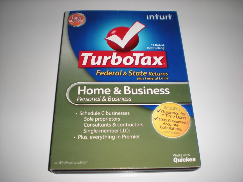 Turbotax 2012 Home & Business w/ state. New in box.  (Prior tax year version). - Image 1 of 3