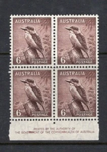 AUSTRALIA PREDECIMAL 1942 ZOOLOGICAL IMPRINT BLOCK VERY FINE MNH....,,,,,,,, - Imagen 1 de 2