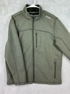Hi Tec Jacket Men's XL Green Full Zip Lightweight Water Resistant Thermo Stretch - Picture 1 of 12