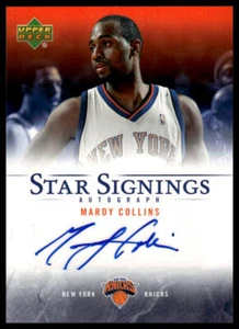 2007-08 Upper Deck #SS-MC Mardy Collins Star Signings - Picture 1 of 2
