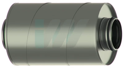 ANDERE Rohrschalldämpfer 100 mm / 300 mm lang - Lüftung Schalldämpfer - 30 cm
