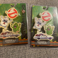 Ghostbusters 2 Packs!! No Ghost Logo Slimer Ecto 1 Stay Puft Marshmallow Man