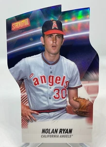 NOLAN RYAN 2022 Topps Stadium Club RED TRIUMVIRATES DIE CUT REFRACTOR Angels - Picture 1 of 2