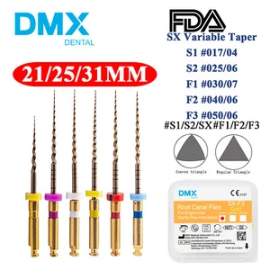 1 Pack 21/25mm Dental Endo Files Root Canal Rotary Engine/Hand Shaping/Finishing - Picture 1 of 36