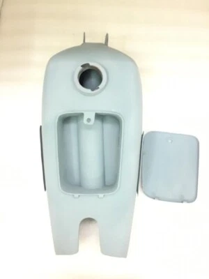 BMW R71 RAW STEEL GAS FUEL PETROL TANK WITH KNEE PAD PLATES |Fit For - Image 1 of 4