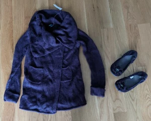 NWT Gap Kids M 8 Sweater Coat Sz 3 Purple Shoes Ballet Headband Hair Accessory - Picture 1 of 6