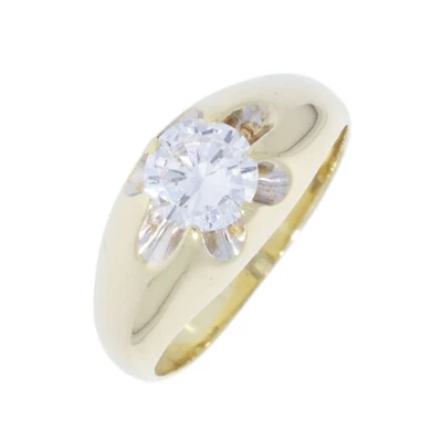 AJN eleganter Solitär-Ring mit Brillant ca. 1,15 ct 585 Gelbgold # 60 - Bild 1 von 4