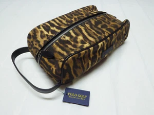 ~RARE~ Ralph Lauren Polo Golf Leopard Travel Cosmetic Toiletry Bag _RN41381 _NEW - Picture 1 of 6