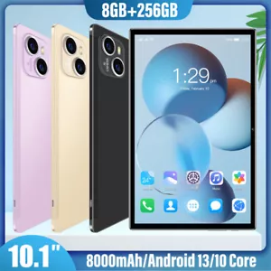 R16 Tablet PC Android 10.1'' HD 8+256GB 8000mAh 24+48MP Wifi Dual Camera - Picture 1 of 22