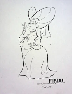 Pound Puppies & the Legend of Big Paw 1987 Producción Original COPIA MODELO HOJA - Imagen 1 de 2