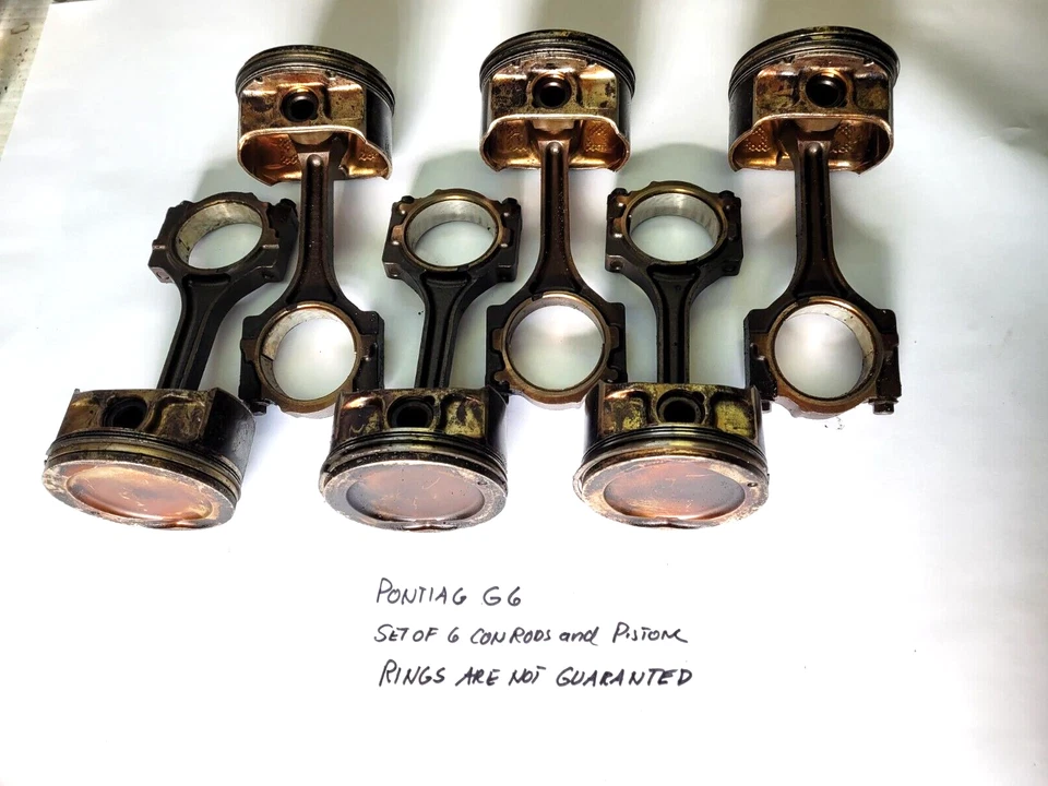PONTIAC G6 3,5 Л V-6 НАБОР ИЗ 6 СТЕРЖНЕЙ И ПОРШНЕЙ - Б/У - Изображение 1 из 4