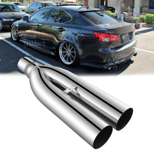 19" Long Exhaust Tip Blast Pipe Muffler 2.5" inlet 3.5" Outlet For Lexus IS250 - Picture 1 of 17