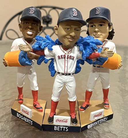 Boston Red Sox Benintendi, Betts & Bogaerts Splash SGA Bobblehead Set of 3 Cover