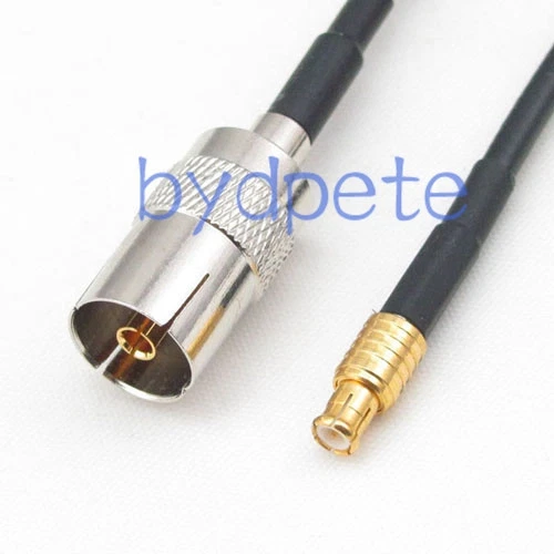 20cm TV female jack to MCX male plug straight RF Pigtail Coaxial Cable 8in RG174 - Image 1 of 1