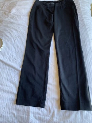 Tahari women’s  Black dress  cotton blend trousers straight with pockets Size 10 - Image 1 of 4