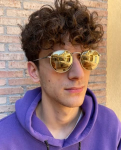 Zippo Ob130-02 Unisex Sunglasses Metal Frame Gold Mirror Lenses - Picture 1 of 3