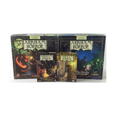 FFG Juegos de Mesa Arkham Horror Collection #24 - Juego Base + 4 Expansiones! EX/NM Foto 1 de 2