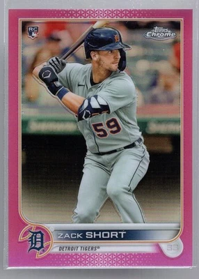 * 2022 Topps Chrome - Pink Refractor #086 - ZACK SHORT - Image 1 of 2