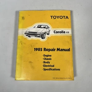 1985 TOYOTA COROLLA FR Service Repair Shop Workshop Manual OEM 36241A - Picture 1 of 4