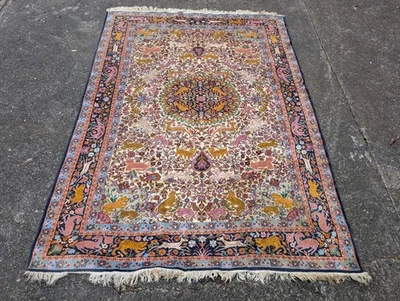 Alfombra Oriental Alfombra Persa Alfombra Retro 220 x 158 Vintage N18 Foto 1 de 4