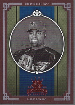 2005 Diamond Kings Framed Red B/W #240 Carlos Delgado - BB - Image 1 of 2