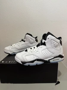 Nike Air Jordan 6 retro Reverse Oreo 384665-112 scuola elementare taglia 6,5 anni nuove - Foto 1 di 7