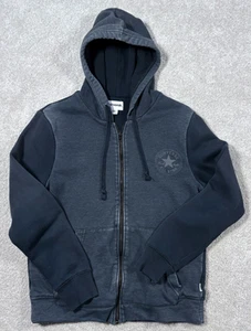 Converse All Star Full Zip Hoodie Men’s Extra Small Gray Black - Picture 1 of 8