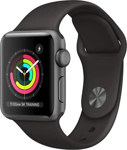 Apple Watch Series 3 Aluminum 42mm A1861 (GPS + Cellular) Space Gray (Excellent) - Picture 1 of 3