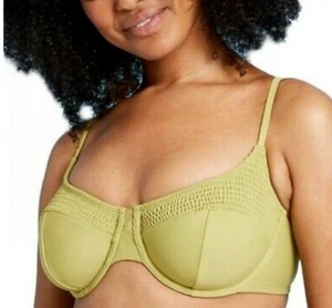 Top de bikini con aros Xhilaration Juniors XS ajustado - verde - almohadillas extraíbles - Imagen 1 de 16