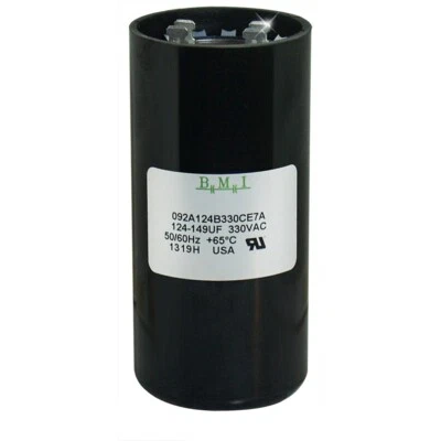 Condensador de arranque redondo 50/60 Hz EE. UU. 124-149 uf/MFD 330 VAC voltios - Lote-1 Foto 1 de 3