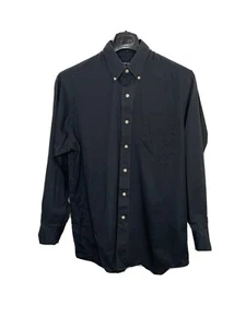 CHAPS klassische Passform Oxford Button-Down-Hemd schwarz Größe Large 16-16,5/32-33 - Bild 1 von 5
