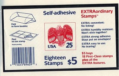 USA MNH 1989 EAGLE AND SHIELD COMPLETE BOOKLET - SCOTT # 2431a - Image 1 of 2