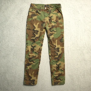 Polo Ralph Lauren Camo Stretch Chino Pants 16 Green Sullivan Slim Jeans - Picture 1 of 11