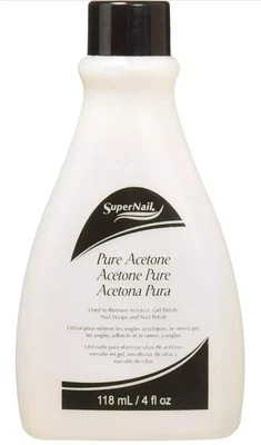 Super Nail 纯丙酮,4 液量盎司 — 第 1/2 张图片